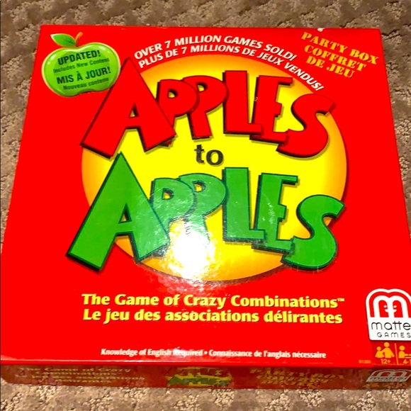 Mattel Toys Apple To Apples Board Game Poshmark